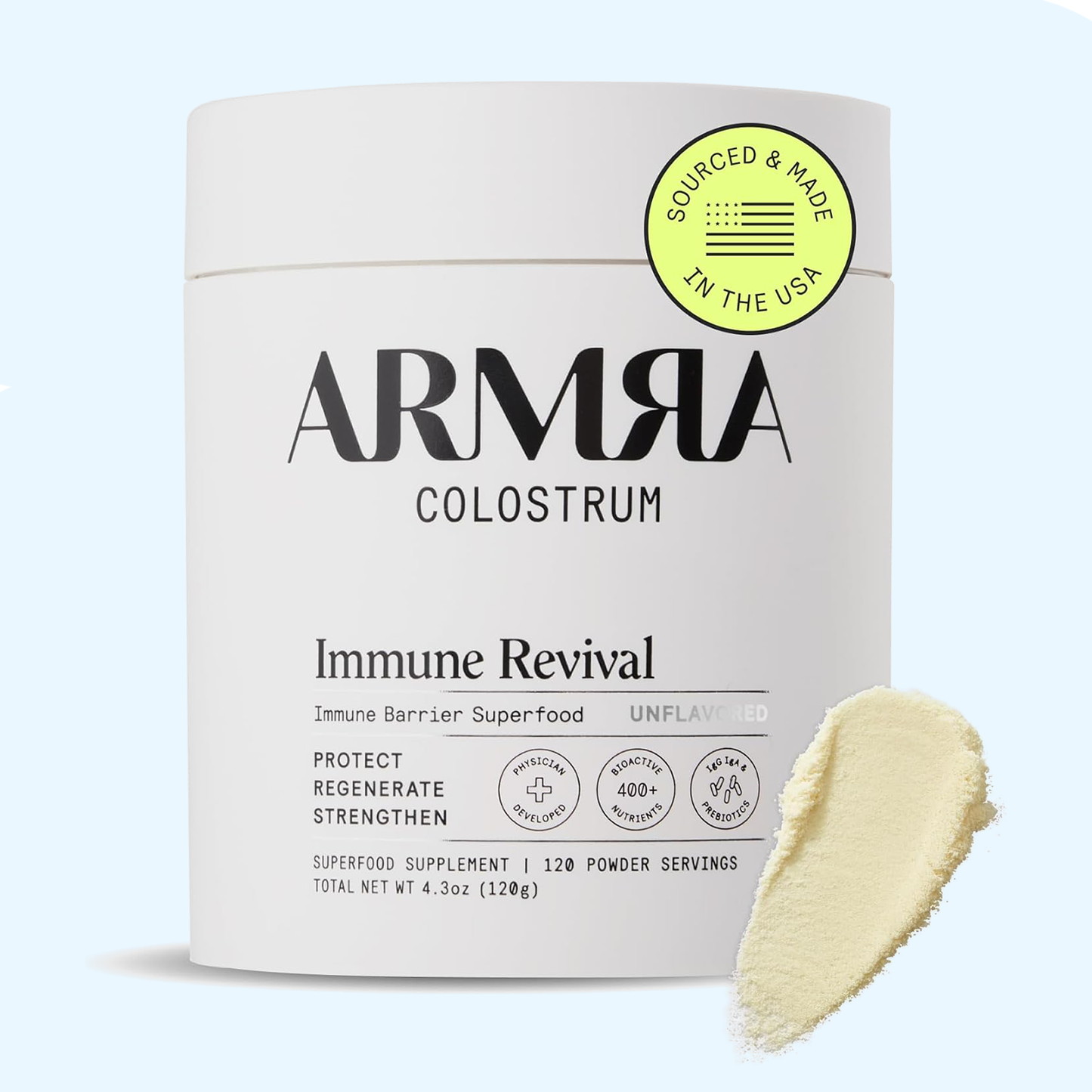ARMRA Colostrum™|Unflavored Jar|120 Servings